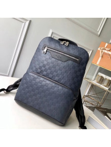 Louis Vuitton Damier Infini Cowhide Leather Avenue Backpack N42428 Blue 2018