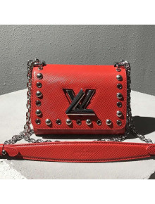 Louis Vuitton Epi Leather Twist PM Bag with Studs M53539 Red 2018