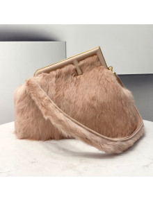 Fendi First Medium Mink Fur Bag Light Pink 2021 80018L