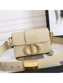 Dior 30 Montaigne Mini Box Shoulder Bag in Apricot Box Calfskin 2021