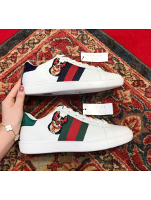Gucci Ace Sneaker with Embroidery ‎501908 White 2018