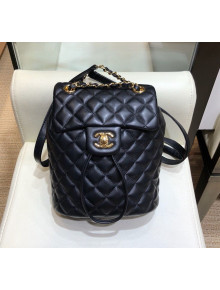 Chanel Lambskin Quilting Mini Backpack Black 2019