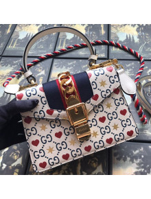 Gucci Sylvie GG Heart Star Mini Shoulder Bag 470270 2019