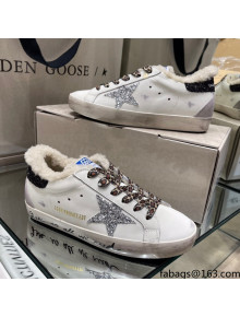 Golden Goose Super-Star Sneakers With Shearling Lining and Black Back 2021