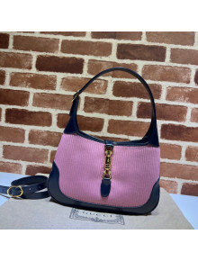 Gucci Jackie 1961 Corduroy Small Shoulder Bag 636706 Pink 2021 