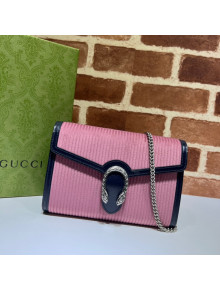 Gucci Dionysus Corduroy Mini Chain Bag 401231 Pink 2021