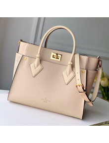 Louis Vuitton On My Side Tote Bag M55802 Greige Beige 2021