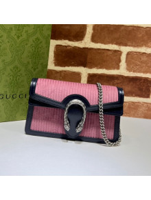Gucci Dionysus Corduroy Super Mini Bag 476432 Pink 2021 