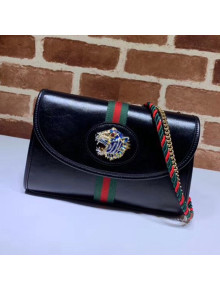 Gucci Rajah Leather Small Shoulder Bag 570145 Black 2019