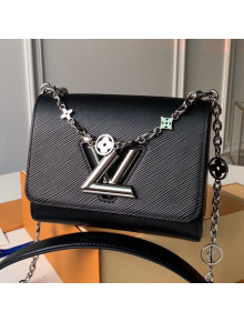 Louis Vuitton Epi Leather Flower Twist PM M55412 Black 2019