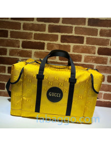 Gucci Off The Grid GG Nylon Travel Duffle Bag 630350 Yellow 2020