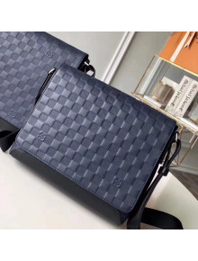 Louis Vuitton Damier Infini Cowhide Leather District PM Bag For Men Navy Blue 2018