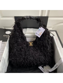 Chanel Tweed Small Hobo Bag AS2320 Black 2020