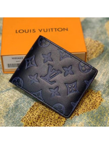 Louis Vuitton Multiple Wallet in Navy Blue Monogram Leather M80422 2021