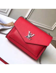 Louis Vuitton Soft Calfskin Mylockme BB Bag M51419 Red 2018