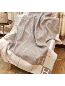 Herems Wool & Cashmere Avalon III Throw Blanket Light Grey 2020