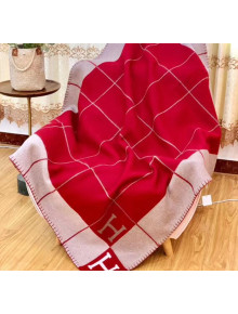 Herems Wool & Cashmere Avalon III Throw Blanket Red 2020