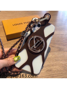 Louis Vuitton iPhone Case Coffee Brown 2021 1104106