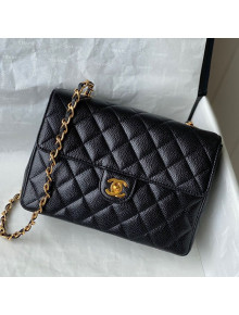 Chanel Grained Calfskin Square Mini Flap Bag AS2308 Black 2021