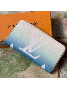 Louis Vuitton Zippy Wallet in Blue Gradient Monogram Canvas M80360 2021