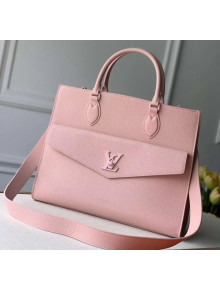 Louis Vuitton Lockme Tote MM Bag in Grainy Calfskin M55846 Pink 2020