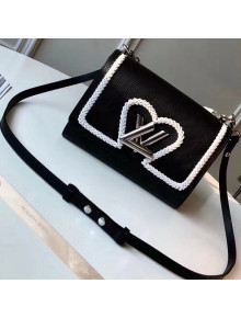 Louis Vuitton Epi Braided Heart Twist MM Bag M54286 Black 2018