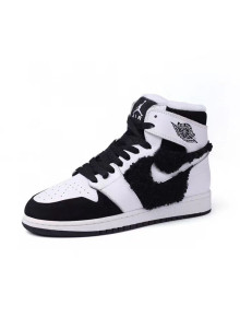 Nike WMNS AJ1 High-Top Sneakers in Calfskin and Wool White 2020