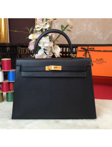 Hermes Kelly 32cm  Original Epsom Leather Bag Black
