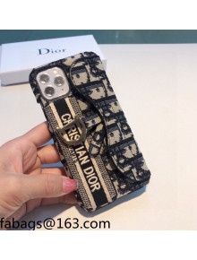Dior Oblique Canvas iPhone Case with Pouch 2021 110504