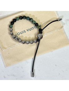 Louis Vuitton Monogram Beads Bracelet Green 2022