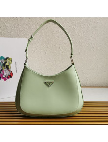 Prada Cleo Brushed Leather Shoulder Bag 1BC156 Green 2021