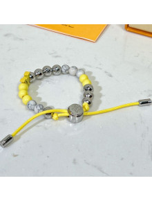 Louis Vuitton Monogram Beads Bracelet Yellow 2022