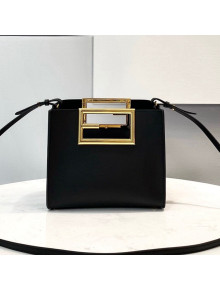 Fendi Way Leather Small Tote Bag Black 2021 8506S