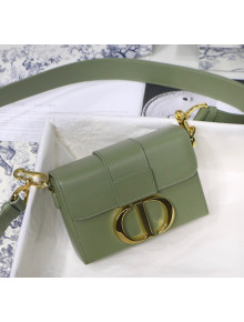 Dior 30 Montaigne Mini Box Shoulder Bag in Green Box Calfskin 2020