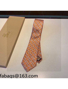 Burberry Men's TB Silk Tie Orange 2021 110452