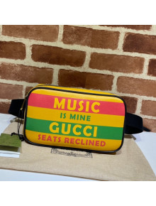 Gucci Men's 100 Leather Belt bag 602695 Yellow 2021