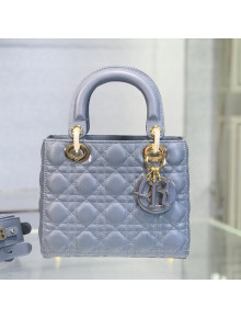 Dior Lady Dior My ABCDior Small Bag in Blue Cannage Shiny Lambskin 2021