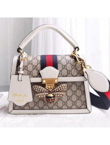 Gucci Queen Margaret GG Small Top Handle Bag 476541 White 2018 