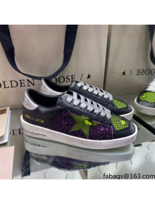 Golden Goose Stardan Mesh Sneakers Black/Green/Purple 2021
