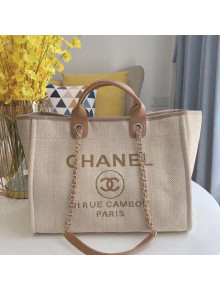 Chanel Deauville Large Shopping Bag A66941 Beige 2021 03