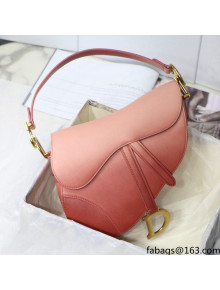 Dior Saddle Bag in Pink Gradient Calfskin 2021