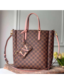 Louis Vuitton Skyline Damier Ebene Canvas Bucket Tote Bag N60294 Pink 2019