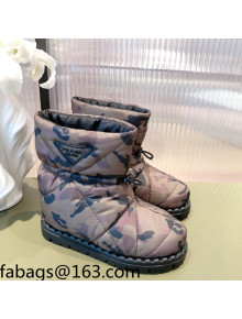 Prada Padded Nylon Fabric Ankle Boots 2UE019 Khaki 2021 