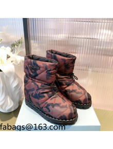 Prada Padded Nylon Fabric Ankle Boots 2UE019 Pink 2021 