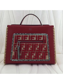 Fendi Runaway Small Bag With Exotic Details Red 2018
