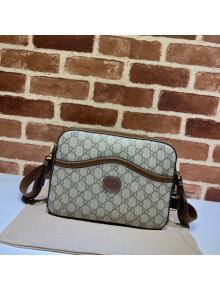 Gucci GG Canvas Messenger Bag with Interlocking G 675891 Beige 2021 