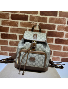 Gucci GG Canvas Backpack Bag 674147 Beige/Brown 2021 