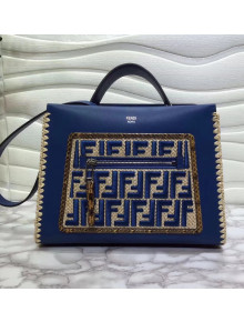 Fendi Runaway Small Bag With Exotic Details Blue 2018
