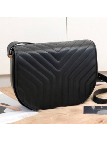 Saint Laurent Joan Satchel Shoulder Bag in “Y” Quilted Leather 579583 Black 2019