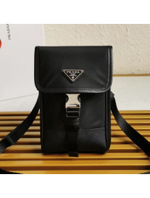 Prada Re-Nylon Messenger Mini Bag 2ZH108 Black 2021